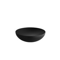 photo Alessi-Double Double-walled bowl in colored steel and resin, black with relief decoration 2